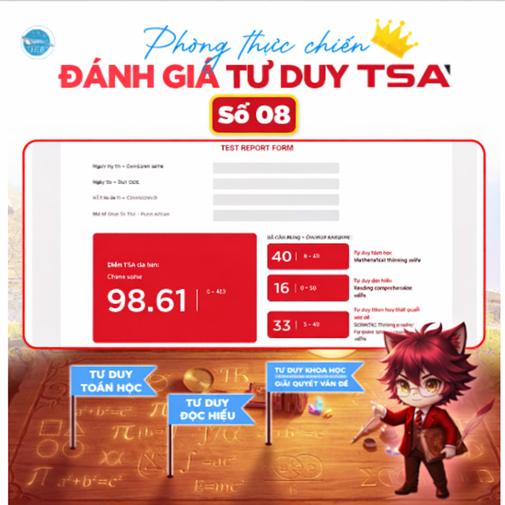 Phòng thi thực chiến ĐGTD TSA - HUST số 08