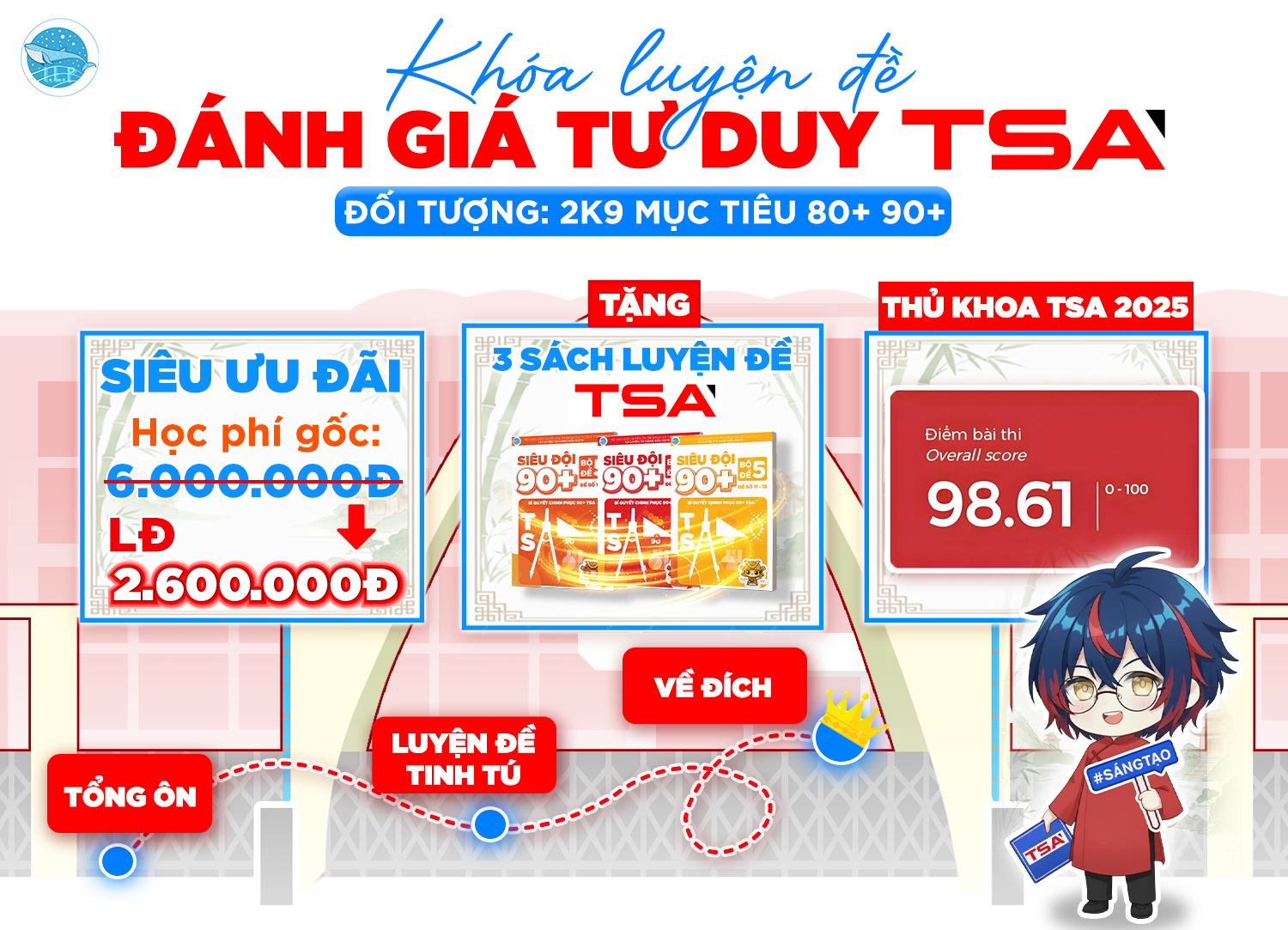 [2K9LĐ] KHÓA LUYỆN ĐỀ ĐÁNH GIÁ TƯ DUY TSA