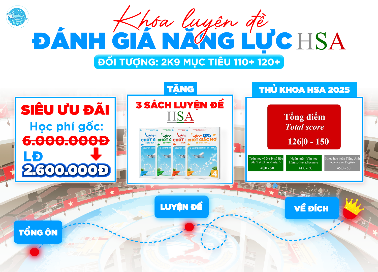 [2K9LĐ] KHÓA ÔN THI ĐÁNH GIÁ NĂNG LỰC HSA