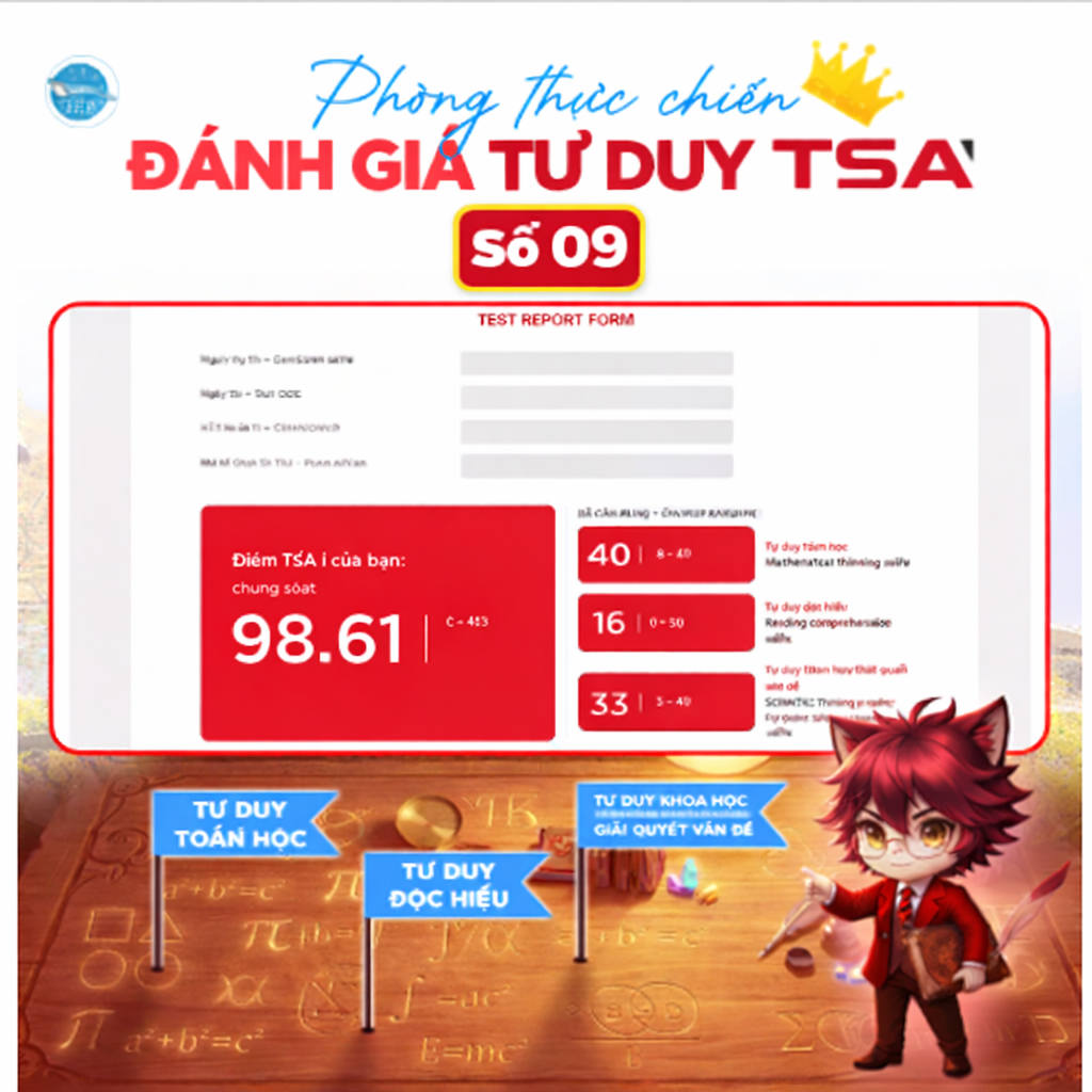 Phòng thi thực chiến ĐGTD TSA - HUST số 09